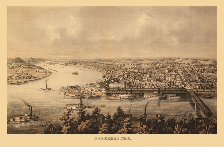 Picture of PARKERSBURG WEST VIRGINIA - HOEN 1861