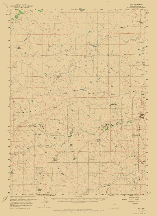 Picture of BILL WYOMING QUAD - USGS 1959