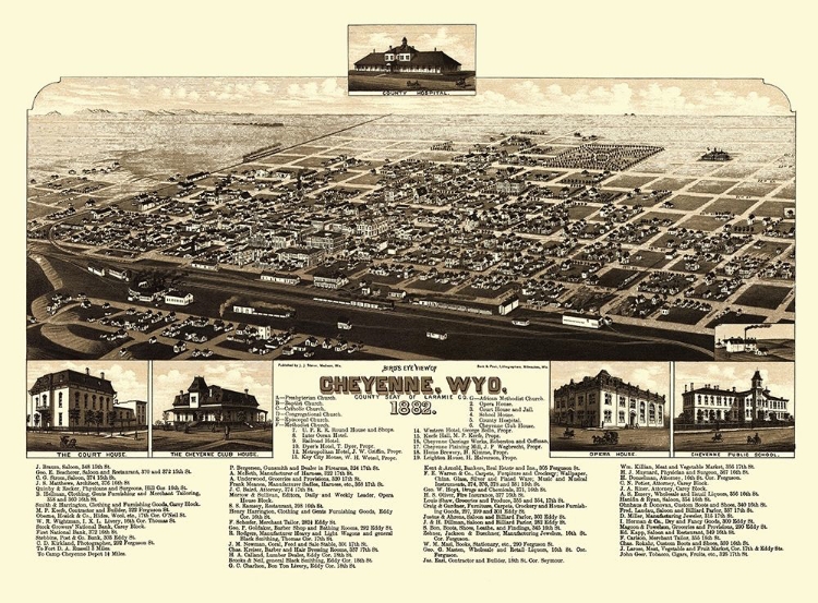 Picture of CHEYENNE WYOMING - STONER 1882