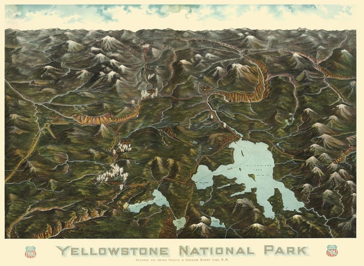 Picture of YELLOWSTONE PARK UNION PACIFIC WYOMING