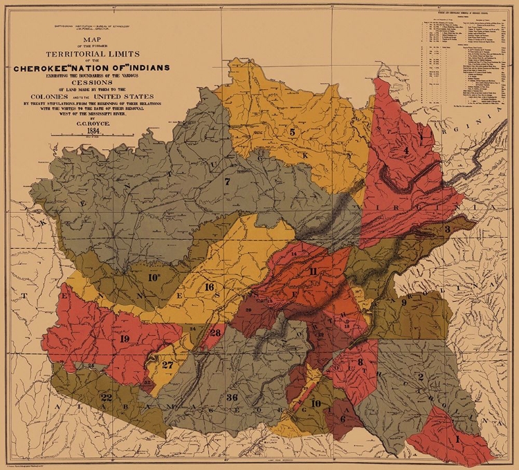 Picture of CHEROKEE NATION OF INDIANS, COLONIES, MISSISSIPPI