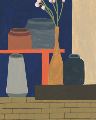 Picture of VASES ON A SHELF II