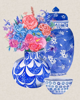 Picture of DELFT BLUE VASES I