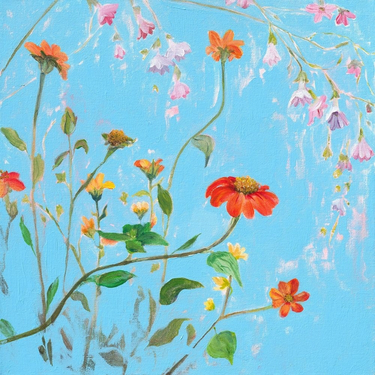 Picture of WILD FLOWERS ON CERULEAN IV