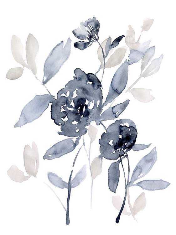 Picture of PEONIES IN GREY I