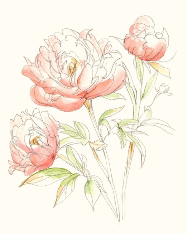 Picture of WATERCOLOR FLORAL VARIETY III