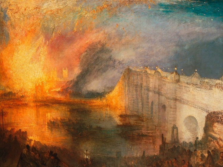 Picture of THE BURNING OF THE HOUSES OF LORDS AND COMMONS