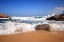 Picture of WAVES AND SEA FOAM LAPPING THE ROCKY SHORE