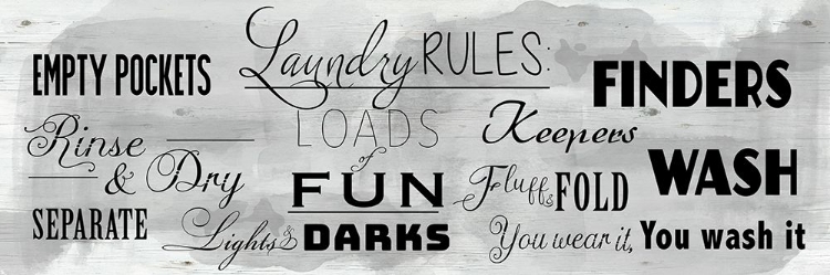 Picture of LAUNDRY RULES