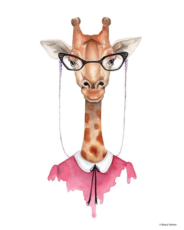 Picture of GIRAFFE IN GLASSES