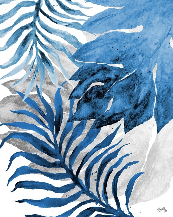 Picture of BLUE FERN AND LEAF II