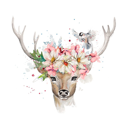 Picture of FLORAL WOODLAND DEER