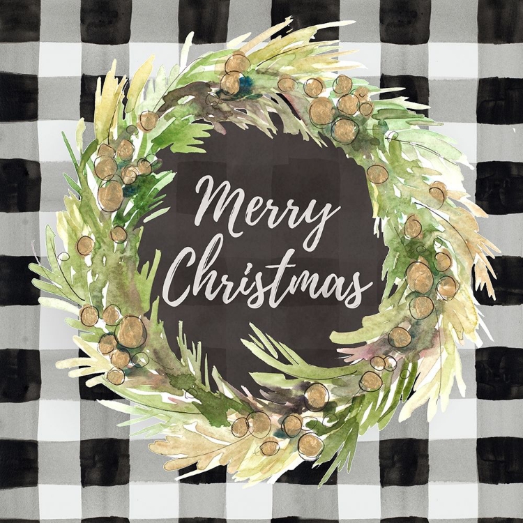 Picture of BUFFALO PLAID CHRISTMAS WREATH