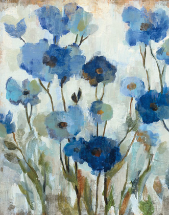 Picture of ABSTRACTED FLORAL IN BLUE II