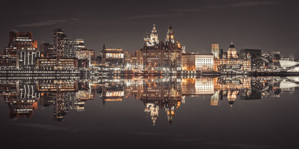 Picture of LIVERPOOL SKYLINE ACROSS THE RIVER MERSEY, UK