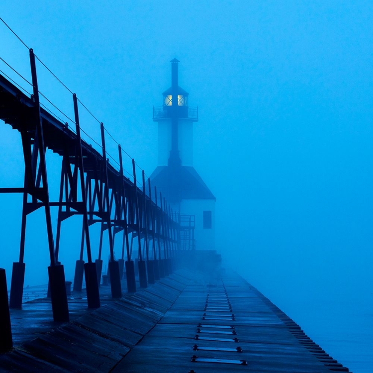 Picture of LIGHTHOUSE AT NIGHT I