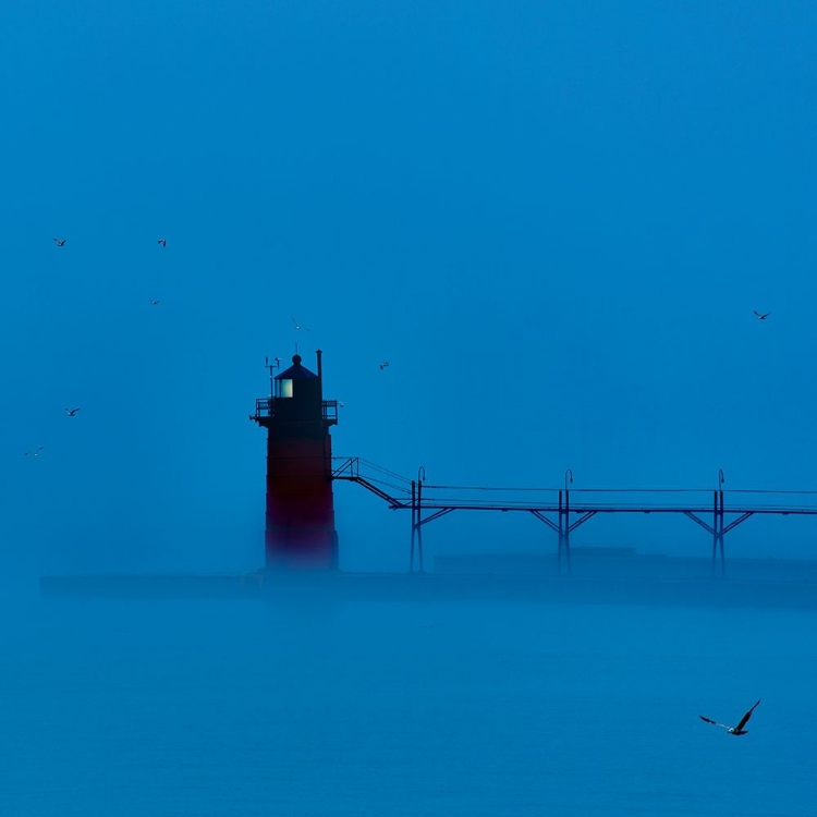 Picture of LIGHTHOUSE AT NIGHT II