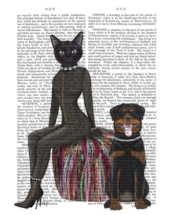 Picture of BLACK CAT AND ROTTWEILER BOOK PRINT