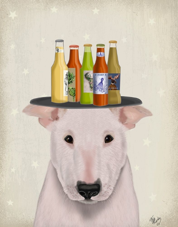 Picture of ENGLISH BULL TERRIER BEER LOVER