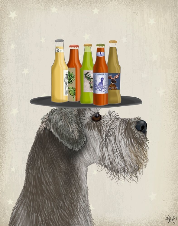 Picture of SCHNAUZER GREY BEER LOVER