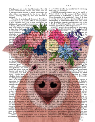 Picture of PIG AND FLOWER CROWN BOOK PRINT