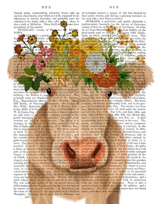 Picture of COW CREAM BOHEMIAN 1 BOOK PRINT