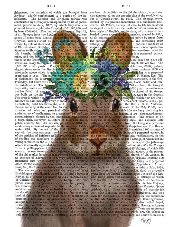 Picture of RABBIT BOHEMIAN BOOK PRINT