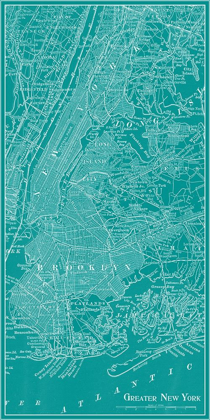 Picture of GRAPHIC MAP OF NEW YORK