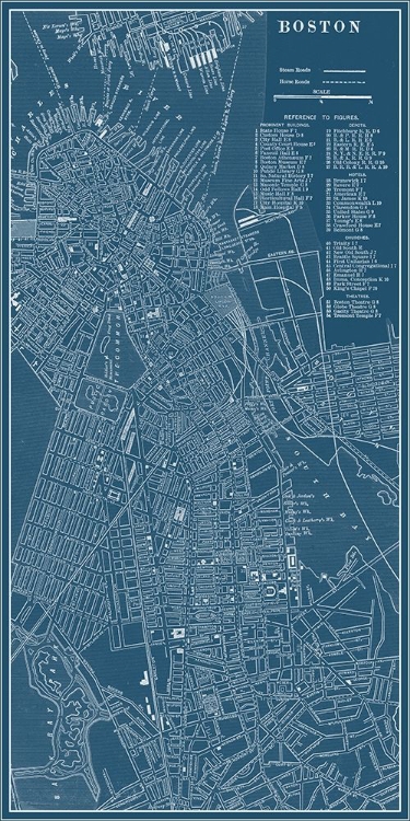 Picture of GRAPHIC MAP OF BOSTON