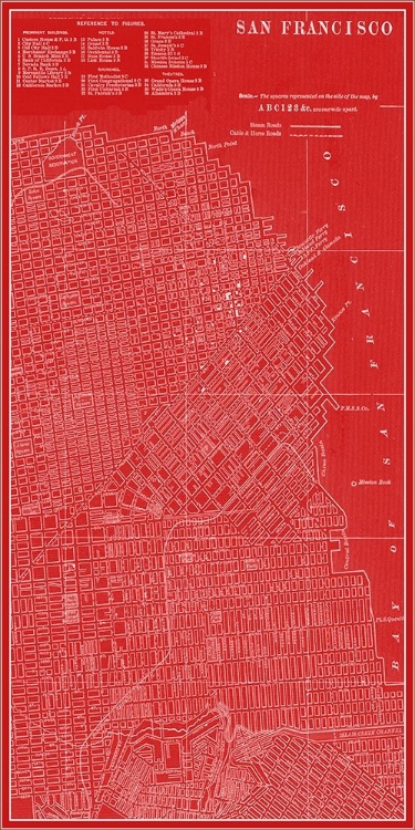 Picture of GRAPHIC MAP OF SAN FRANCISCO