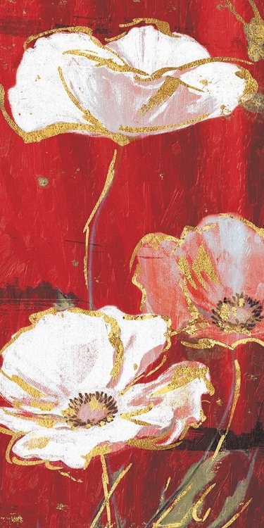 Picture of RED GOLD FLORALS MATE THREE