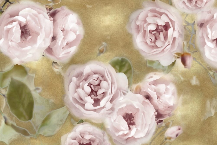Picture of ROSES ON GOLD III