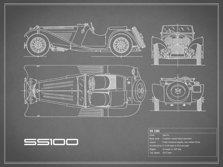 Picture of JAGUAR SS-100-GREY