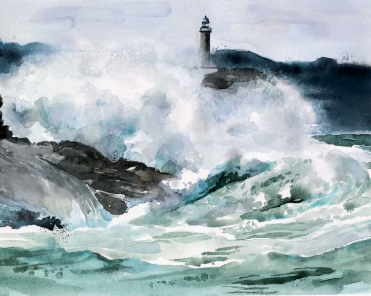 Picture of LIGHTHOUSE WAVES II