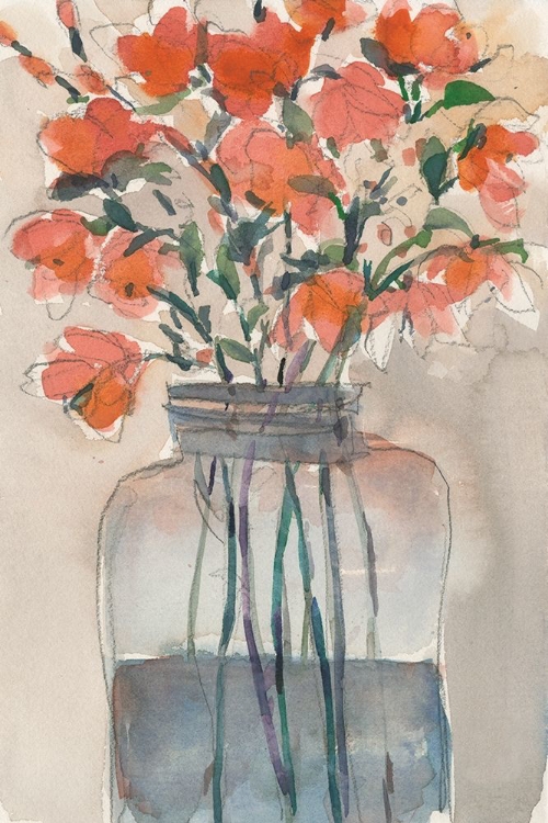 Picture of FLOWERS IN A JAR I