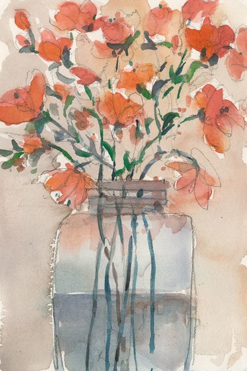 Picture of FLOWERS IN A JAR II