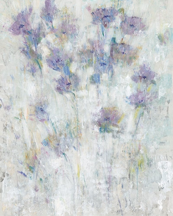 Picture of LAVENDER FLORAL FRESCO I