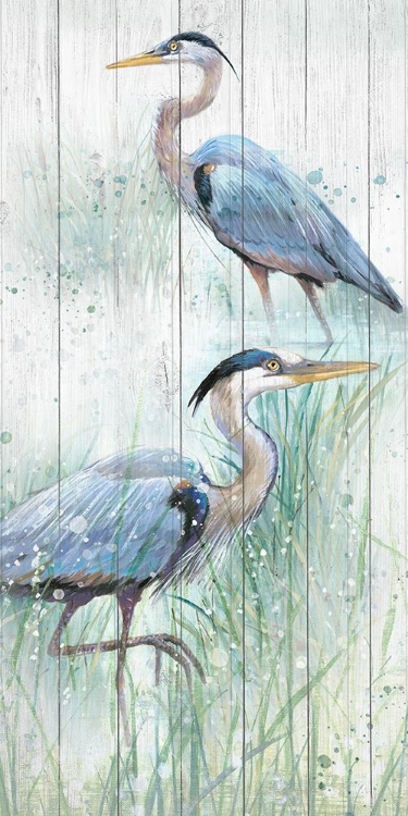 Picture of SEASIDE HERON PAIR I