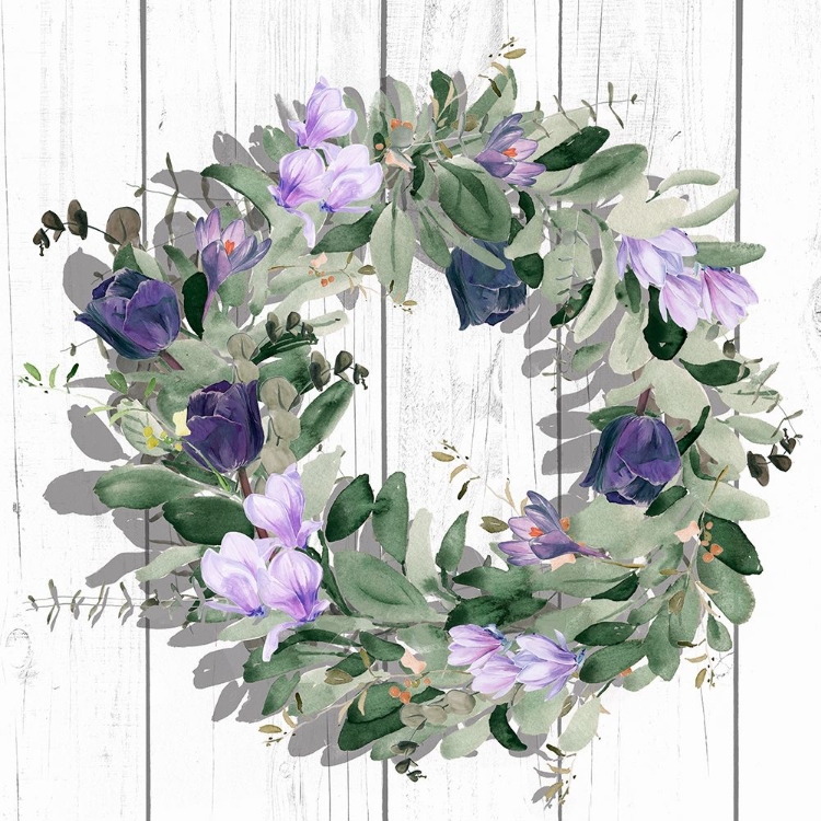 Picture of PURPLE TULIP WREATH II