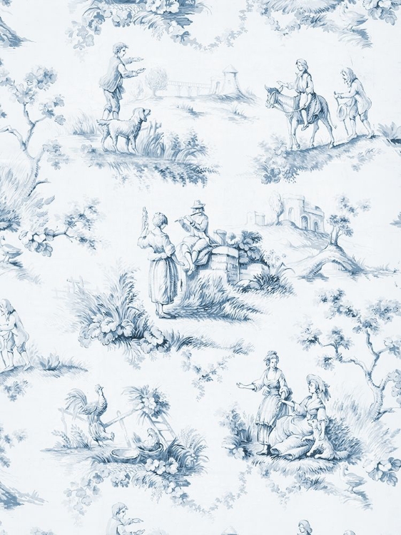 Picture of TOILE DESIGN IN BLUE