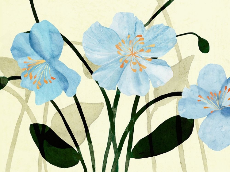 Picture of BLUE POPPIES I