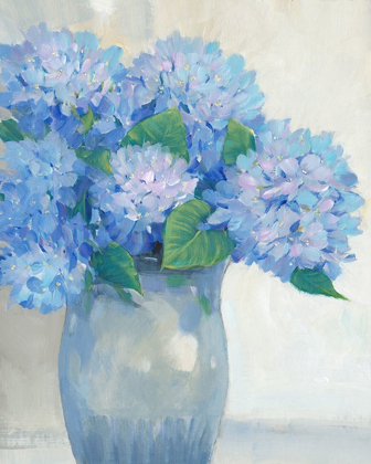 Picture of BLUE HYDRANGEAS IN VASE I