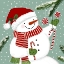 Picture of PEPPERMINT SNOWMAN I