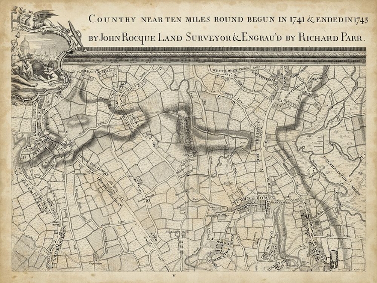 Picture of MAP OF LONDON GRID III