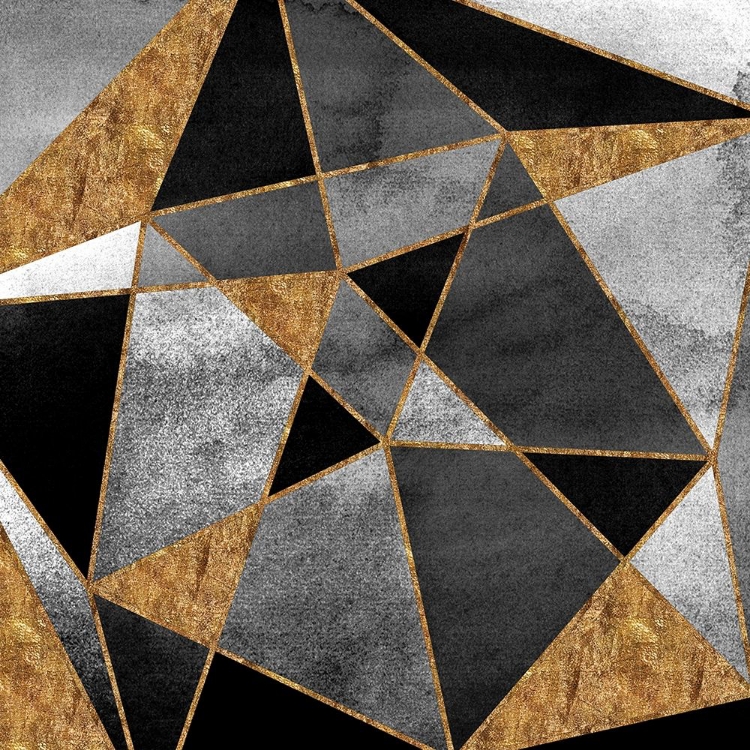 Picture of BLACK GEO ABSTRACT 2