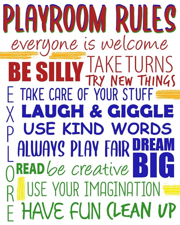 Picture of PLAYROOM RULES