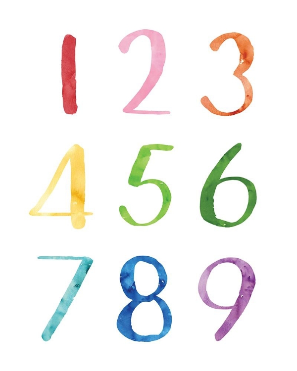 Picture of WATERCOLOR NUMBERS