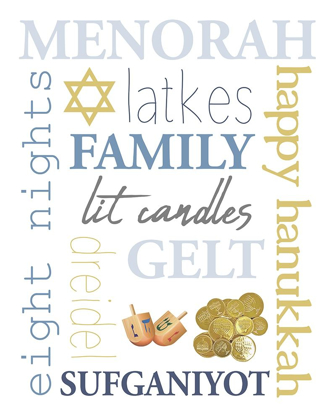 Picture of HANUKKAH WORD ART