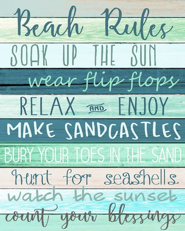 Picture of BEACH RULES