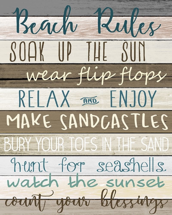 Picture of BEACH RULES V2